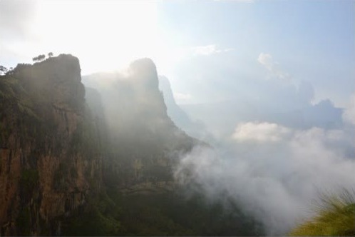 The Səmen Mountains of northern Ethiopia in cloud