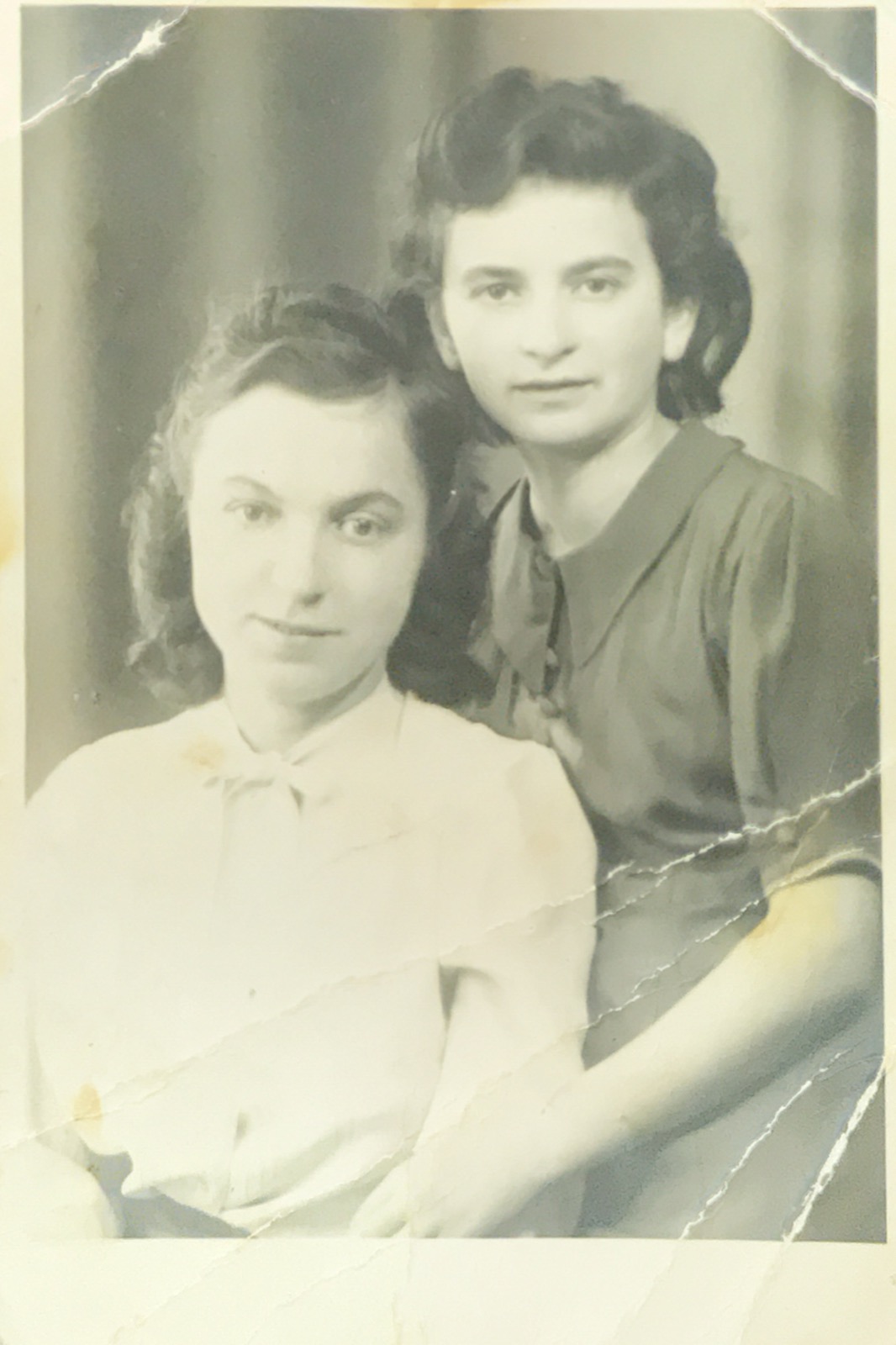 Photograph of Elka and Hildegard together, shortly after the war